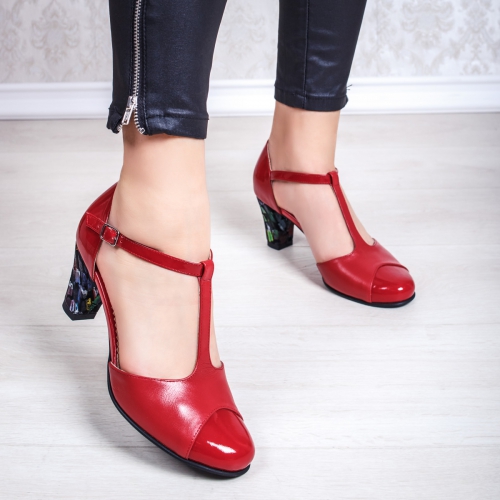 Sandale Piele rosii Klew de Dama Online