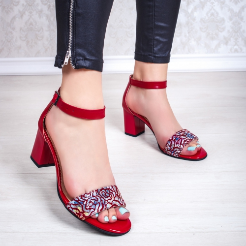 Sandale Piele rosii Vabitili de Dama Online